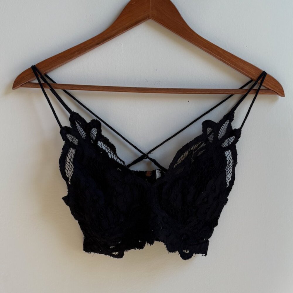 Free People FP One Adella Bralette - Black (Size S)